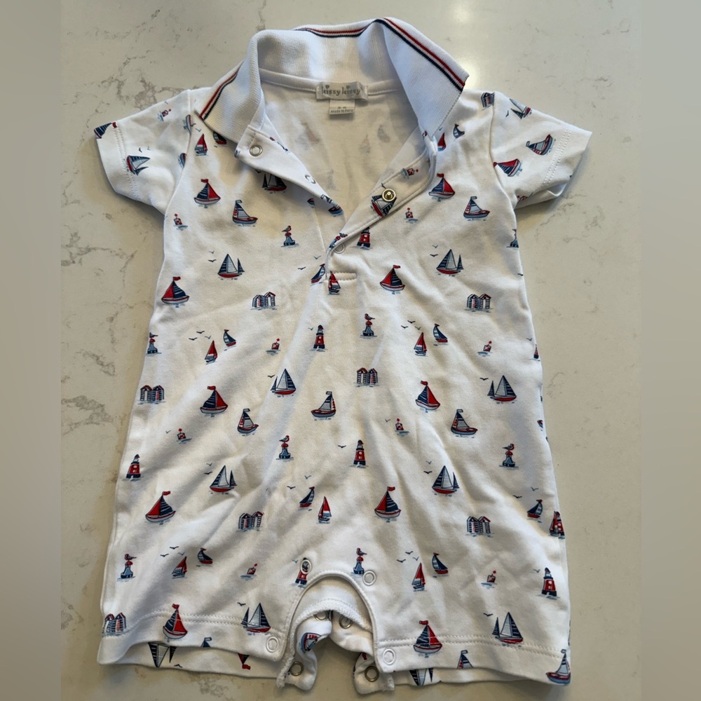 Nautical Print Kids One Piece